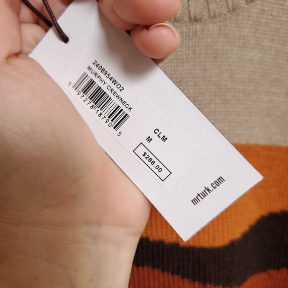 NWT MR. TURK 100% Merino Wool Murphy Crewneck Pullover Sweater - Picture 7 of 11